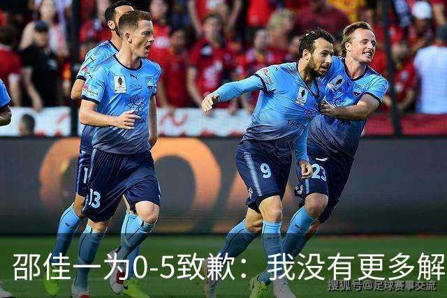 邵佳一为0-5致歉：我没有更多解释！接受一切批评 全队想法不统一